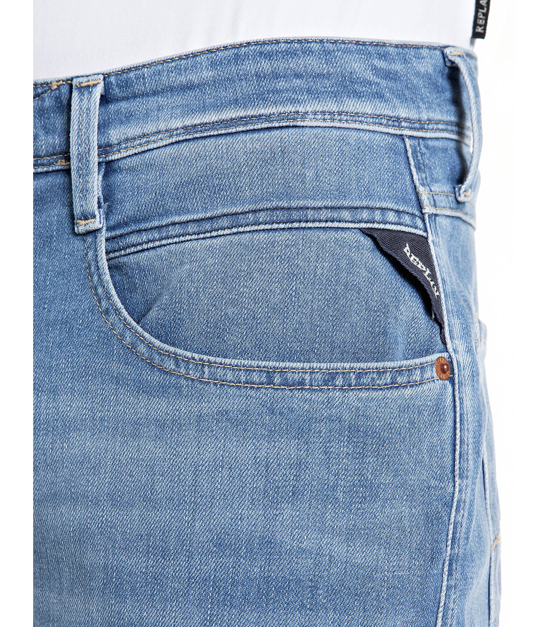 スリムフィットANBASS Touch denim 詳細画像 ブルー 6